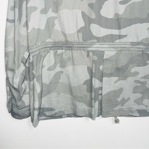 Maurices 100% Cotton Green Camo Cinched Waist Military Jacket Medium Women’s - Picture 7 of 12